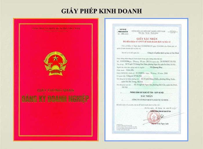 các loại giấy phép kinh doanh