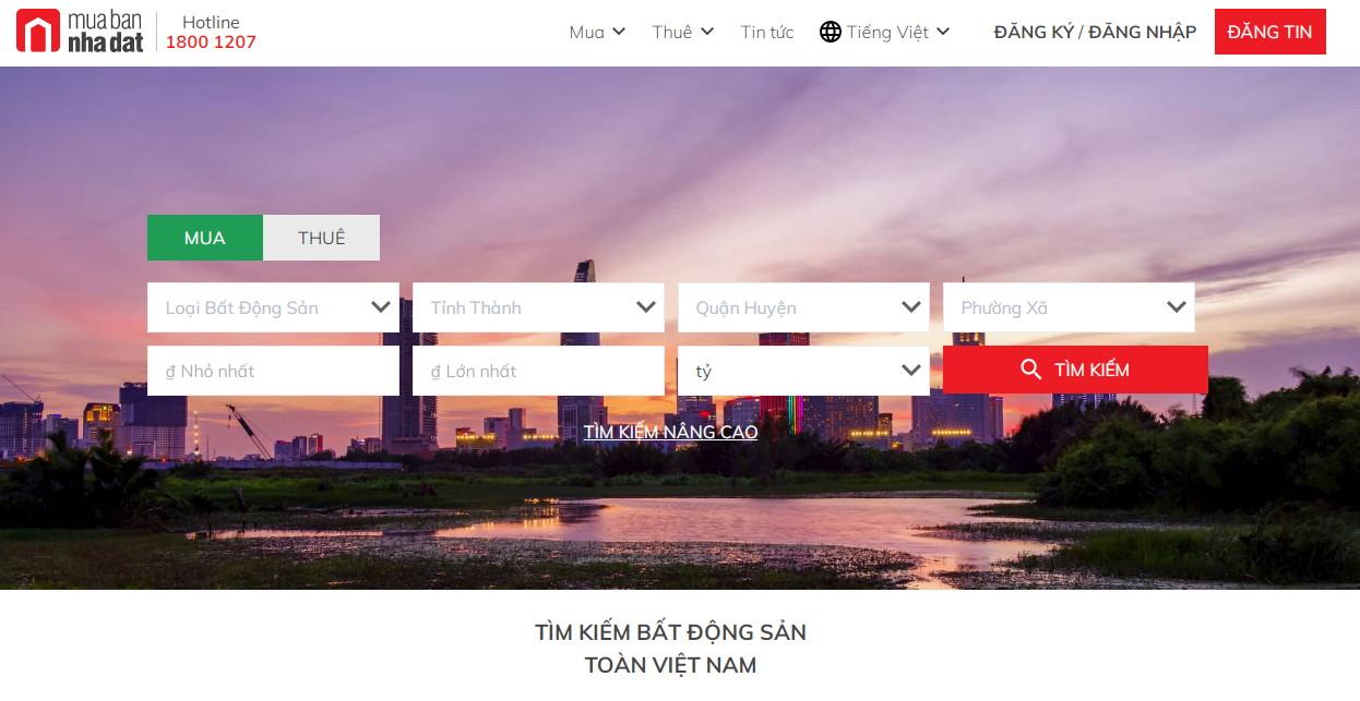 website mua bán nhà đất