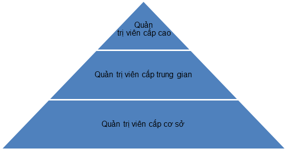 Có 3 cấp bậc chính trong công ty