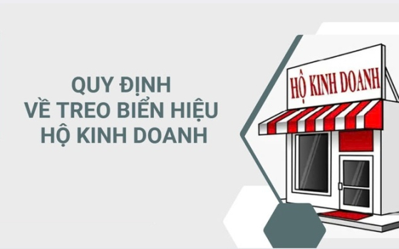 Bảng hiệu hộ kinh doanh là gì? Quy định, kích thước, mức phạt mới nhất cần biết