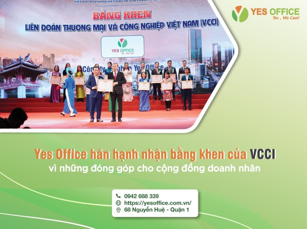 Yes Office Nhan Bang Khen Vcci